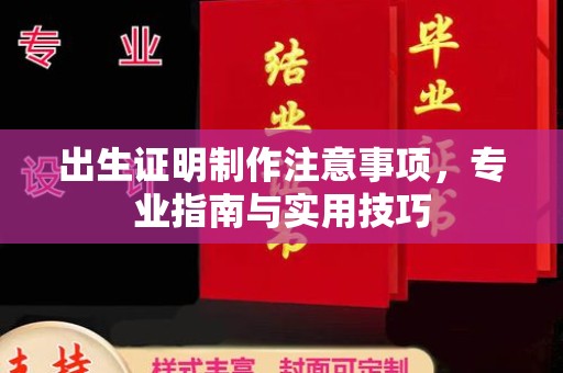 黄陵出生证明制作注意事项，专业指南与实用技巧