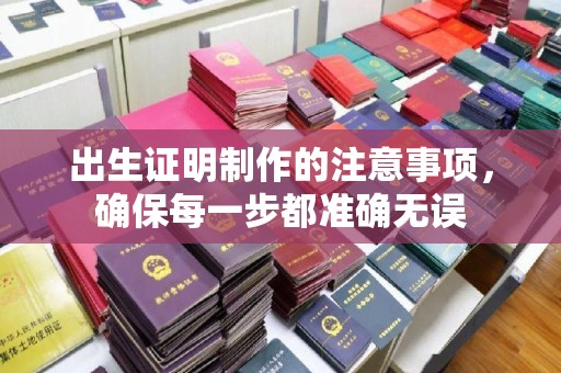黄陵出生证明制作的注意事项，确保每一步都准确无误