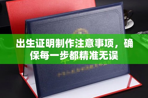 黄陵出生证明制作注意事项，确保每一步都精准无误