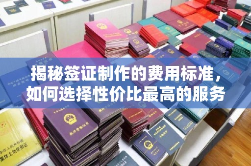 黄陵揭秘签证制作的费用标准，如何选择性价比最高的服务？
